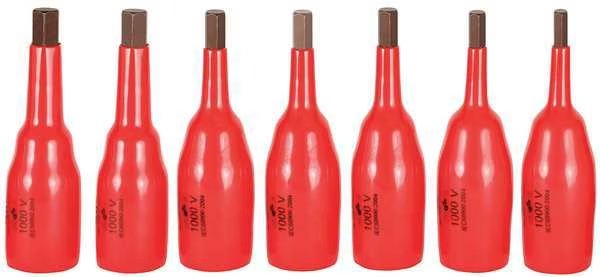Insulated Socket Bit Set, 7 pc., Wiha, Mfr#: 31890