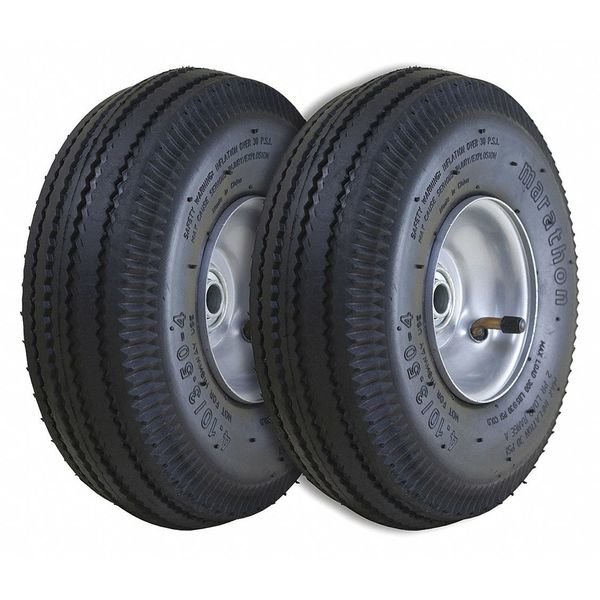 Sawtooth Pneu Air Filed Tire 4.10-4, PK2, Marathon, Mfr#: 02310
