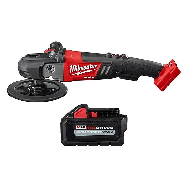M18 FUEL POLISHER + M18 RL HO 6.0 BATT, Milwaukee Tool, Mfr#: 2738-20, 48-11-1865