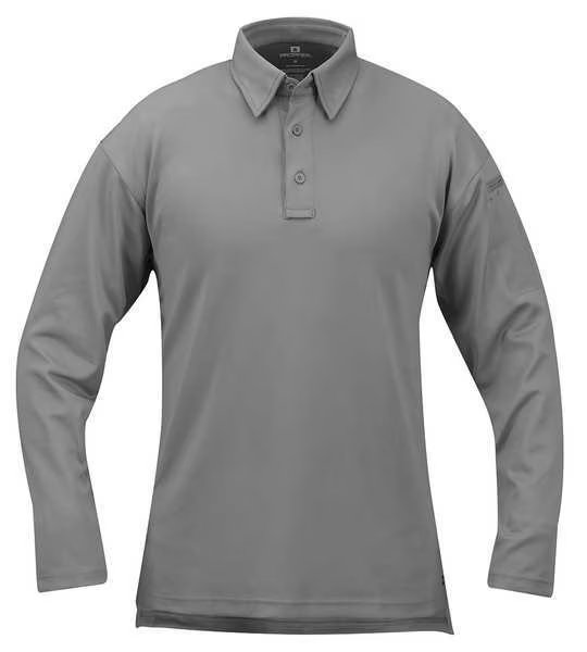 Tactical Polo, 3XL, Long Sleeve, Gray, Propper, Mfr#: F5315720203XL