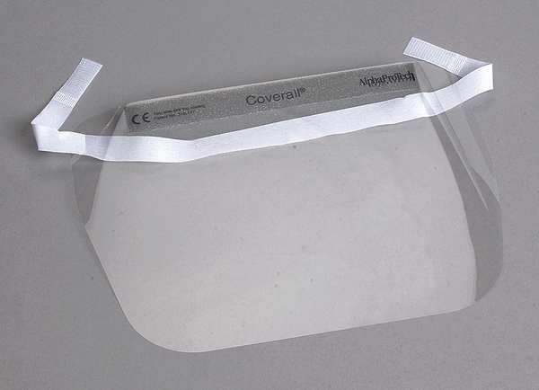 Critical Cover Coverall Disposable Faceshield Assembly, PK100, Alpha Pro Tech, Mfr#: 2802