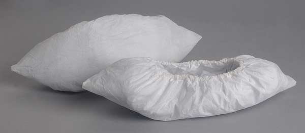 Critical Cover® CPE Shoe Covers, All Film, XL, White, PK1000, Alpha Pro Tech, Mfr#: SH-G1253-B