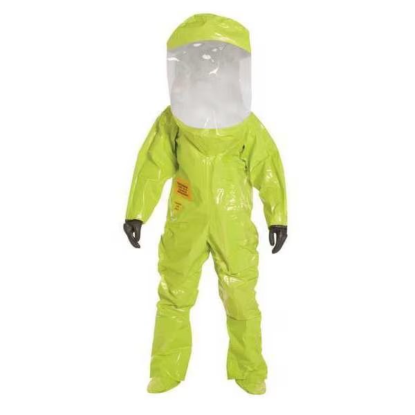 Encapsulated Training Suit, Yellow, Tychem(R) 10000, Zipper, Dupont, Mfr#: TK586SLY3X000100