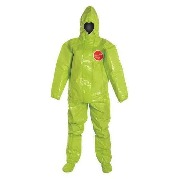 Coveralls, 2 PK, Yellow, Tychem(R) 10000, Zipper, Dupont, Mfr#: TK128TLYSM000200