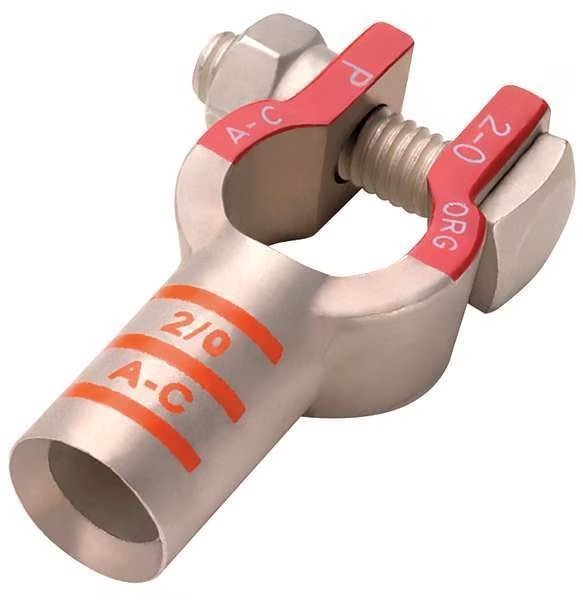 Battery Terminal, Straight, 1 to 2 ga, PK5, Eco-Max, Mfr#: 058419-1