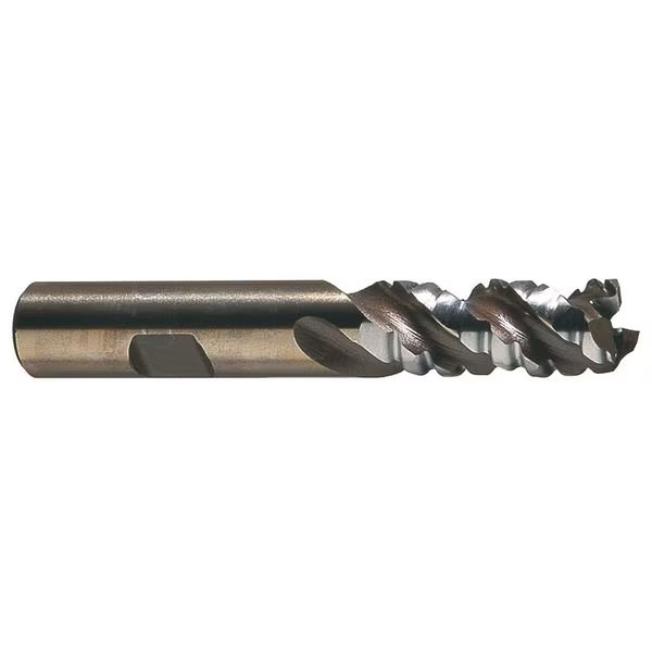 3-Flute PM+™ HSS-E Square CC Special Profile Roughing End Mill CTD PM-538R Bright 1x1x4x6-1/2, Cleveland, Mfr#: C40011