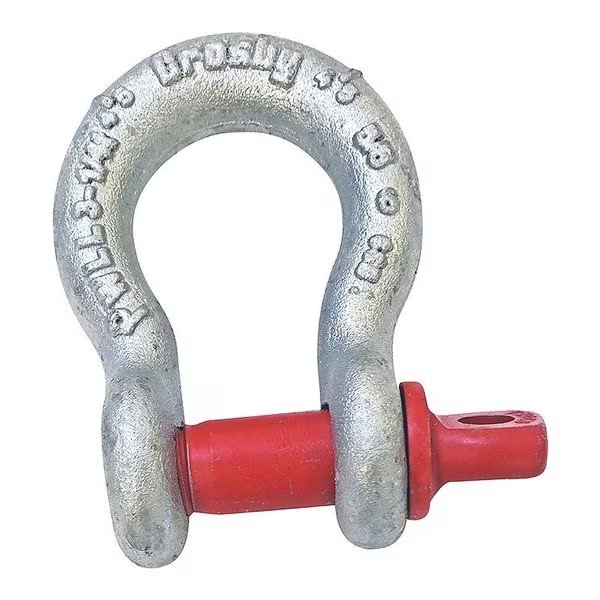 Anchor Shackle, Carbon Steel, 9500 lb., Crosby, Mfr#: 1018491