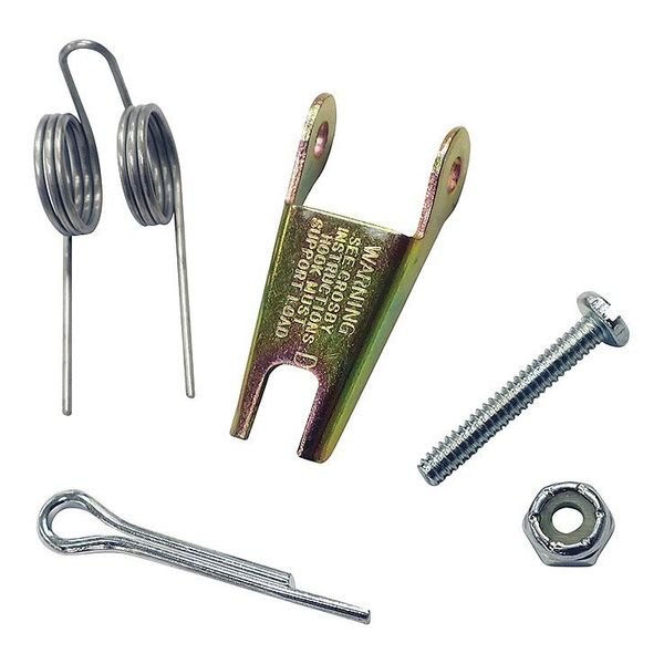 Latch Kit, Steel, 3-13/16 in., 1-9/64 in., Crosby, Mfr#: 1096657