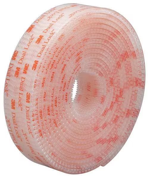 Reclosable Fastener, Acrylic Adhesive, 150 ft, 3/4 in Wd, Clear, 2 PK, 3M, Mfr#: SJ3560