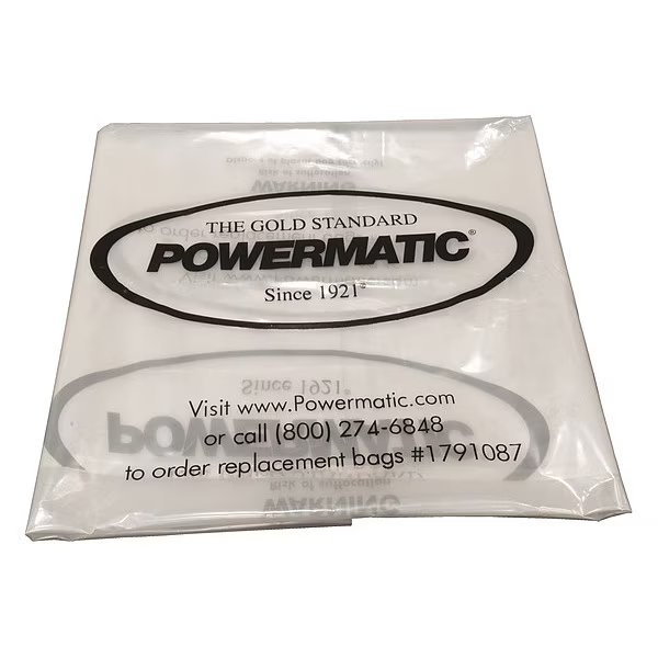 Collection Bags, Clear, 20IN Diameter, Powermatic, Mfr#: PMCPB-20