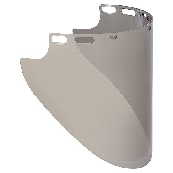 Face Shield Visor, PC, Gray, 0.08" Thick, Jackson Safety, Mfr#: 29075
