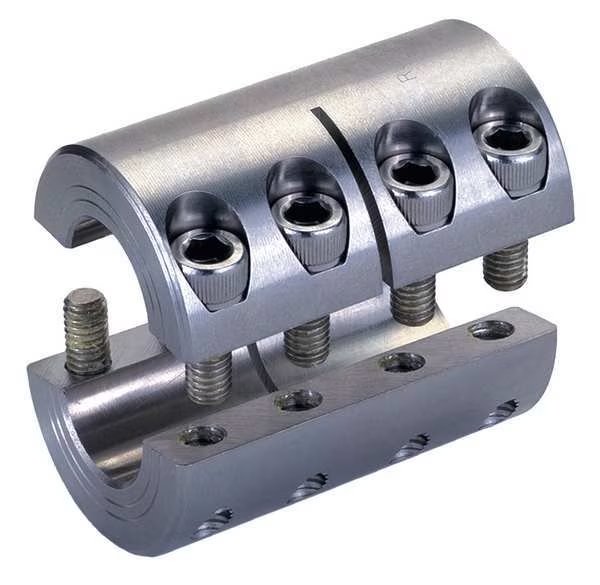Coupling, Two Piece, Bore Dia 3/8 x 1/4 In, Ruland, Mfr#: SPX-6-4-SS