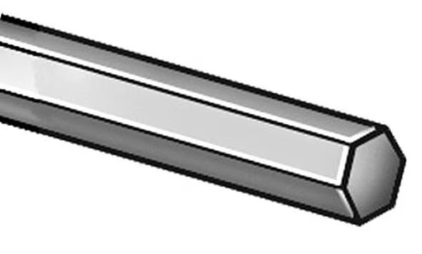 Hex Rod, Carbon Stl, 1018, 5/8 In Hexx6 Ft, EnjoyTool Select, Mfr#: 2HJN2