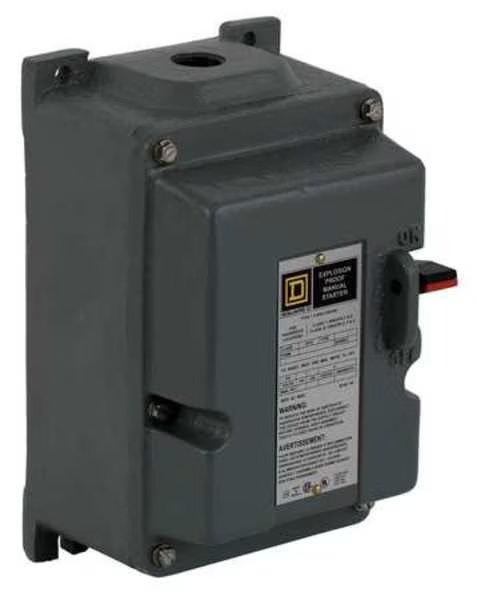 Manual Motor Starter, 30A, 600VAC, 2P, Square D, Mfr#: 2510MBR2