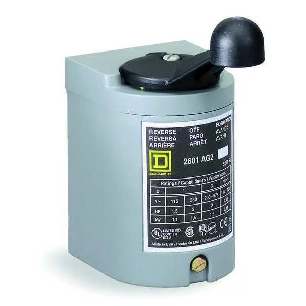 Switch, Drum Reversing, Plastic Handle, Square D, Mfr#: 2601AW2