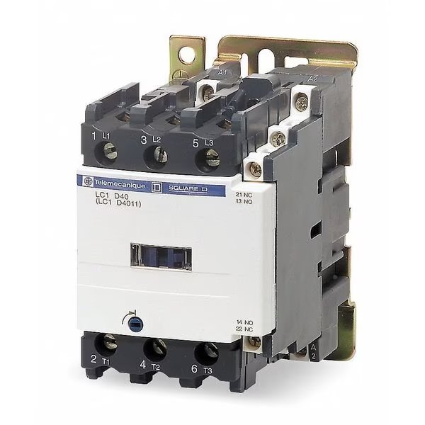 IEC Magnetic Contactor, 3 Poles, 24 V DC, 40 A, Reversing: No, Schneider Electric, Mfr#: LC1D40ABD