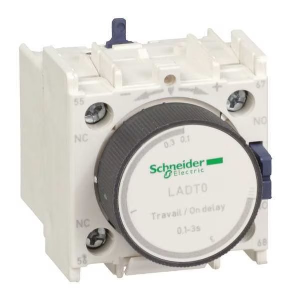 IEC Timer Module, 1NO/1NC, .1 to 3sec, Schneider Electric, Mfr#: LADT0