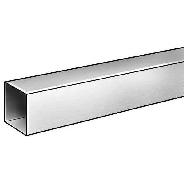 Tubing, Square, Aluminum, 6063 Alloy Type, 1