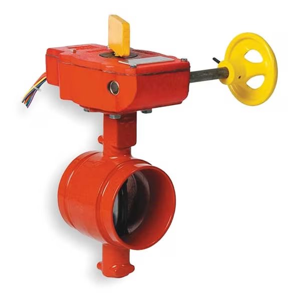 Butterfly Valve, Grooved, 4 In, Iron, Gruvlok, Mfr#: 7005015065