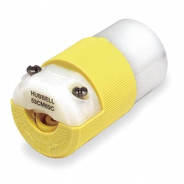Connector, 5-15R, 15A, 125V, Hubbell, Mfr#: HBL52CM69C