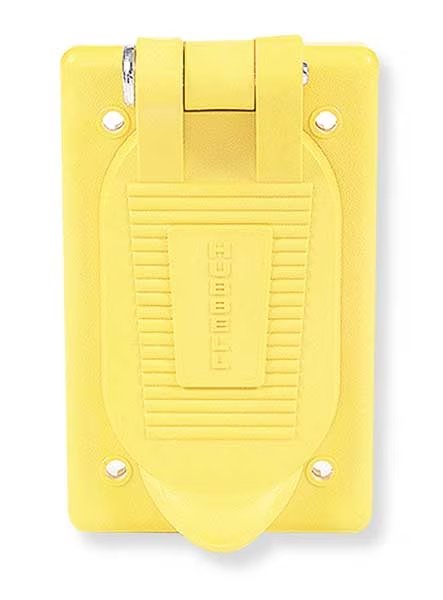 Weatherproof Cover, 1 Gang(s), Thermoplastic, Hubbell Wiring Device-Kellems, Mfr#: HBL52CM21