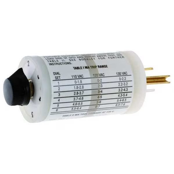 Receptacle Tester with GFCI, 120VAC, Hubbell Wiring Device-Kellems, Mfr#: GFT2G