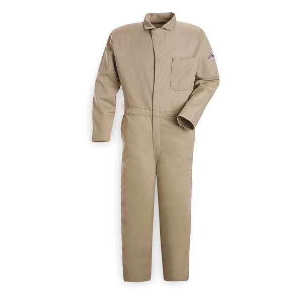 Flame Resistant Contractor Coverall, Khaki, XL, Vf Imagewear, Mfr#: CEC2KH LN 46
