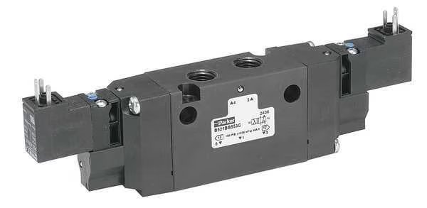 Solenoid Air Control Valve, 1/8 In, 24VDC, Parker, Mfr#: B320BB549C