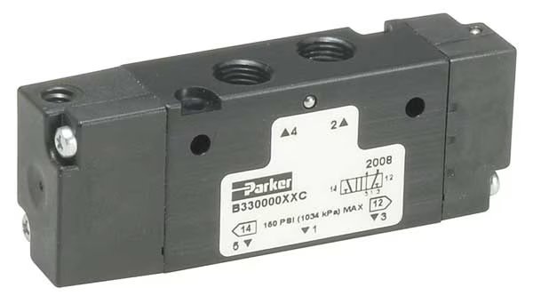 Valve, Air Pilot, 3 Way, 1/2 In Port, Parker, Mfr#: B7X3000XXA