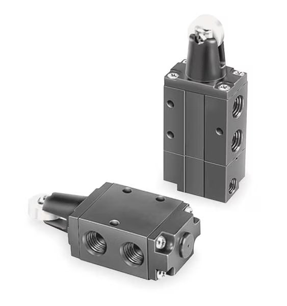 Manual Air Control Valve, 3-Way, 1/4In NPT, Parker, Mfr#: 524211000