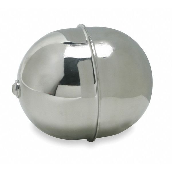 Float Ball, Oblong Shape, 4" dia., 6.00 oz., Naugatuck, Mfr#: GR4X52520304SSI