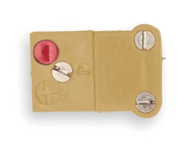 Thermocouple Jack, K, Yellow, Miniature, Tempco, Mfr#: TCAR-1015