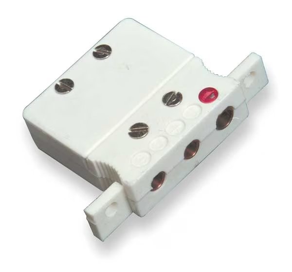 Panel Jack, Cu, White, Standard 3 Pin, Tempco, Mfr#: TCA-102-154