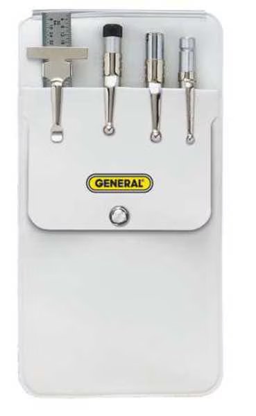 Pocket Tool Kit, 4 PC, General Tools, Mfr#: S008