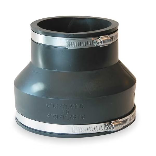 Flexible Coupling, For Pipe Size 6" x 4", EnjoyTool Select, Mfr#: 1056-64