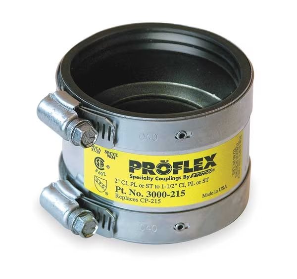 Shielded Coupling, For Pipe Size 1-1/2x2", EnjoyTool Select, Mfr#: 3000-215