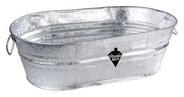 Utility Tub, 10-1/2 gal., Silver, EnjoyTool Select, Mfr#: 3HNF6