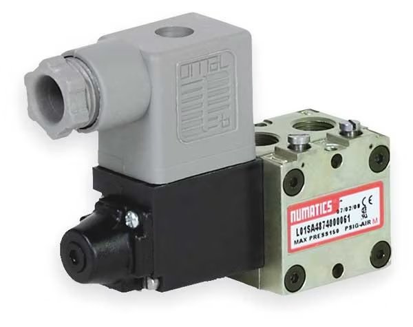 Solenoid Air Control Valve, 1/8 In, 120VAC, Aventics, Mfr#: L01SA4872060T30