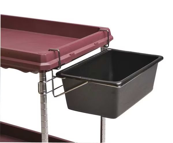 Utility Bin, Black, ABS Thermoplastic, Metro, Mfr#: BCUB2D