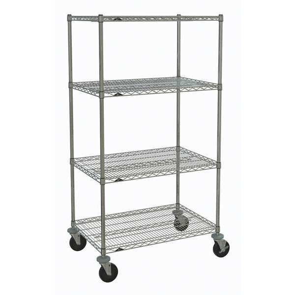 Wire Cart, 24 In. W, 36 In. L, Wire, Metro, Mfr#: PK1052