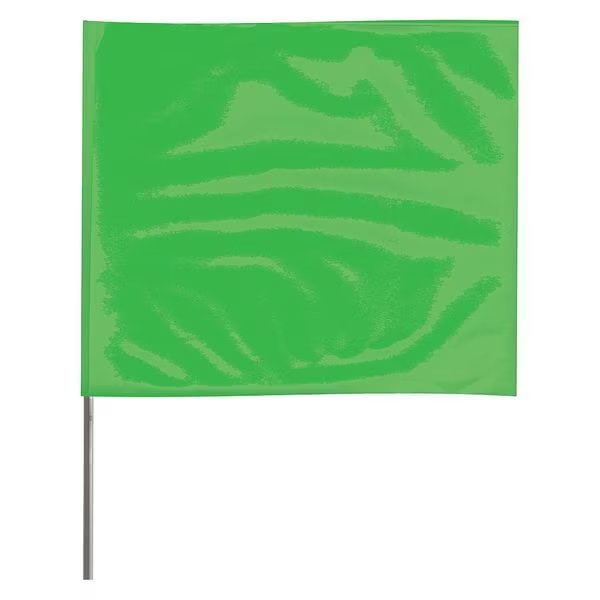 Marking Flag, Fluor Green, Vinyl, PK100, EnjoyTool Select, Mfr#: 2321GG-200