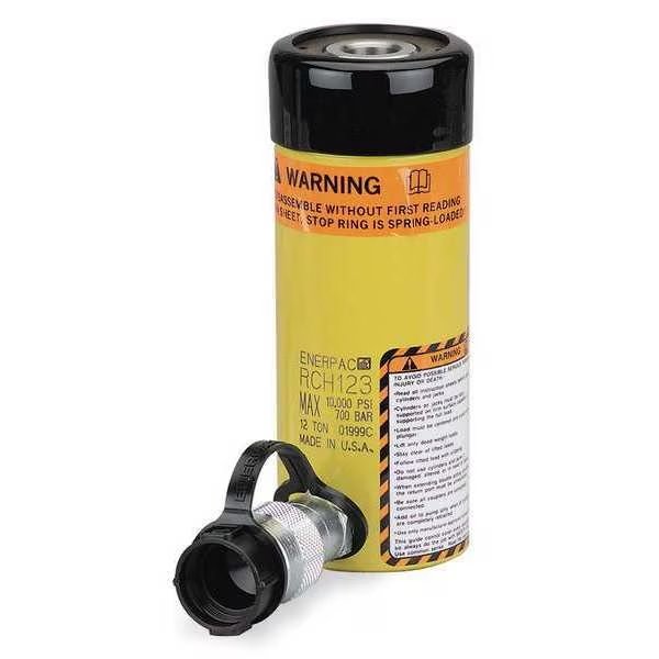 RCH123, 13.8 ton Capacity, 3.00 in Stroke, Single-Acting, Hollow Plunger Hydraulic Cylinder, Enerpac, Mfr#: RCH123