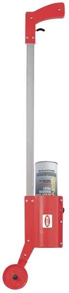 Wheeled Marking Wand For Marking Paint and Chalk, Steel/Plastic, 34 in Length, Krylon, Mfr#: K07096