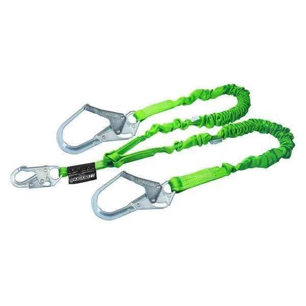 Shock Absorbing Lanyard, 6 ft., Green, Honeywell Miller, Mfr#: 231M-Z7/6FTGN