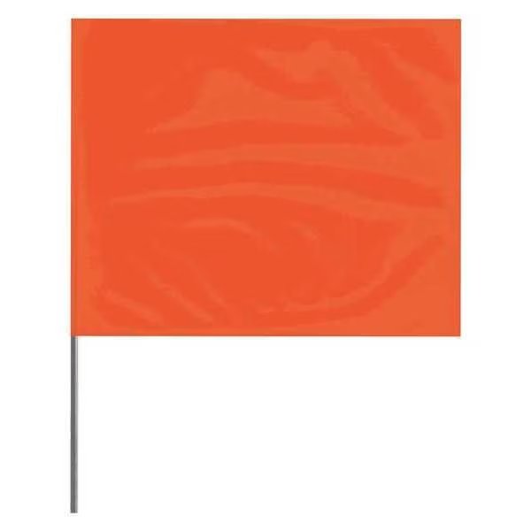 Marking Flag, Orange, Blank, PVC, PK100, Presco, Mfr#: 4521O-200