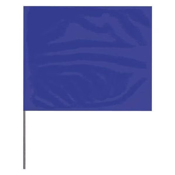 Marking Flag, Blue, Blank, PVC, PK100, Presco, Mfr#: 4530B-200