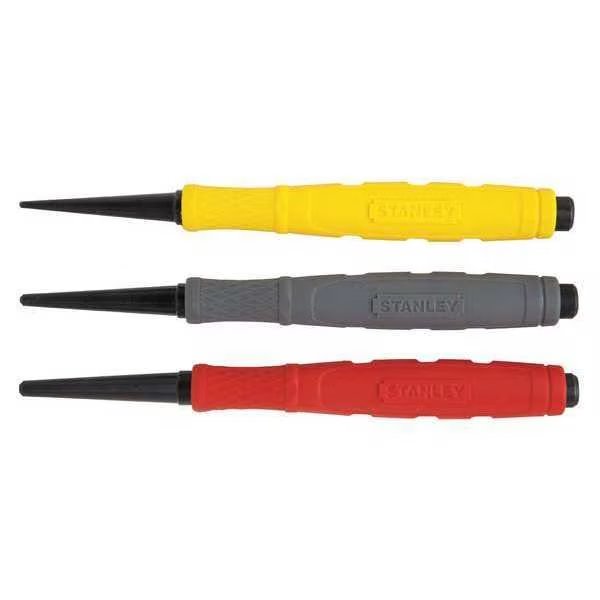 3 Piece Cushion Grip Nail Set, Stanley, Mfr#: 58-930