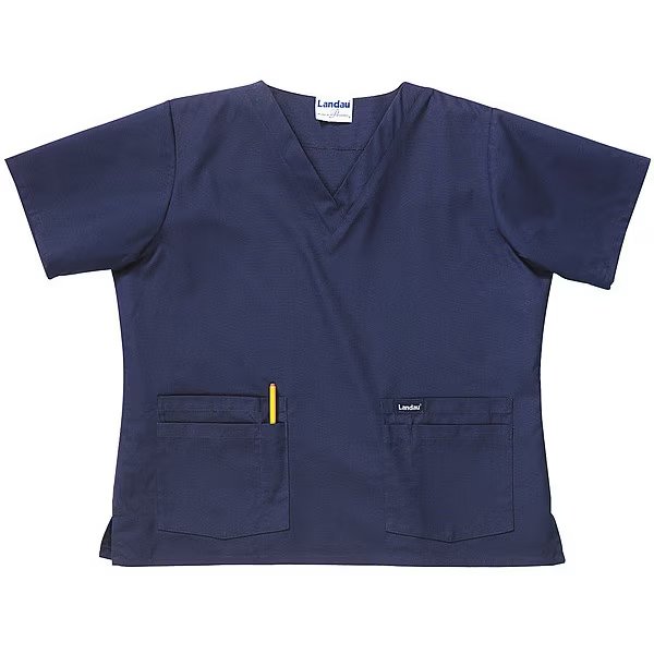 Scrub Shirt, XL, Navy, Womens, Landau, Mfr#: 8219BNPXLRG