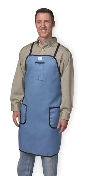 Shop Apron, Blue, Cotton Twill, Karewear, Mfr#: 524MB