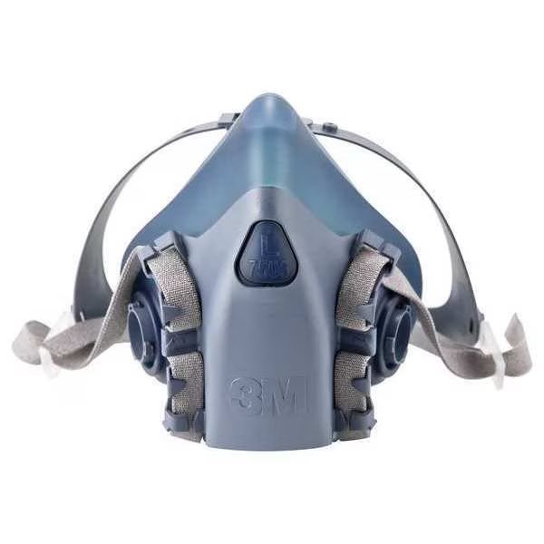 Half Facepiece Reusable Respirator, 7500 Series, Silicone, Size Large, 3M, Mfr#: 7503